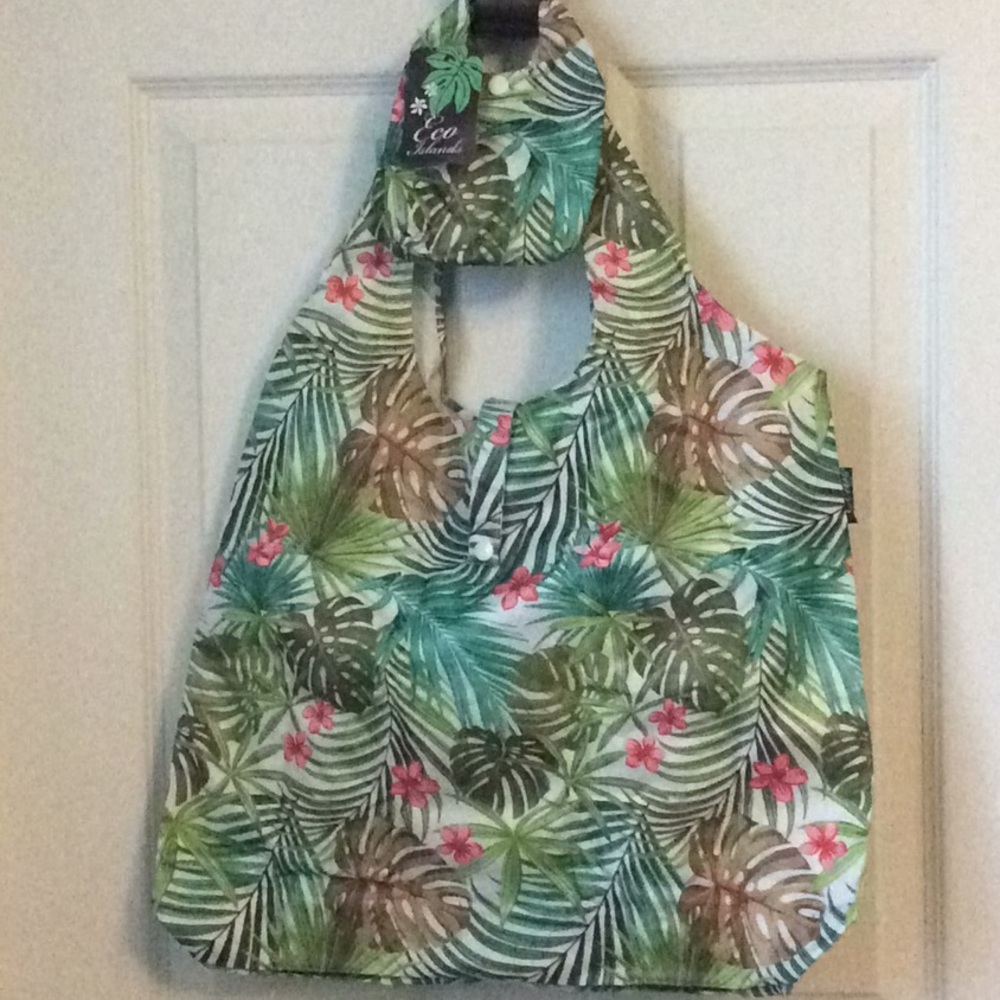 New Eco Islands floral reusable bag NWT